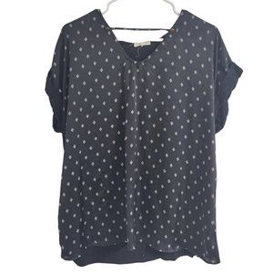 Maurices XL Black Diamond Pattern with Button Detail